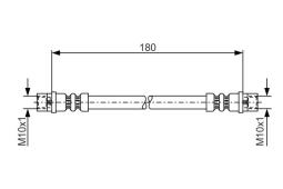 Brake Hose BOSCH 1 987 476 018