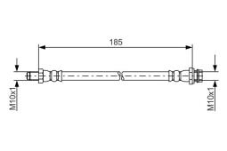 Brake Hose BOSCH 1 987 481 564