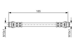 Brake Hose BOSCH 1 987 476 458