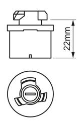 Bulb, front fog light BOSCH 1987302024