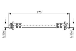 Brake Hose BOSCH 1 987 476 737