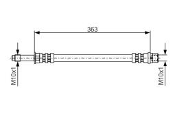 Brake Hose BOSCH 1 987 476 295