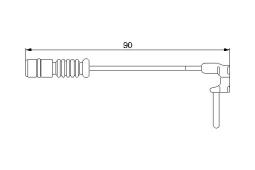 Warning Contact, brake pad wear BOSCH 1987474901