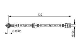 Brake Hose BOSCH 1 987 481 383