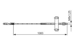 Cable Pull, parking brake BOSCH 1 987 482 194