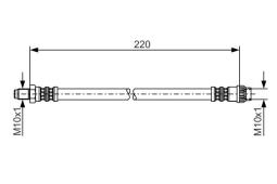 Brake Hose BOSCH 1 987 481 376