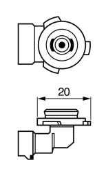 Bulb, front fog light BOSCH 1 987 302 083