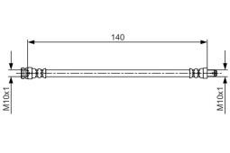 Brake Hose BOSCH 1 987 481 706