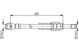 Brake Hose BOSCH 1987481746