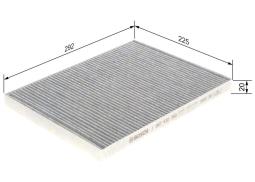 Filter, cabin air BOSCH 1987432360