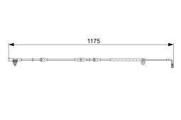 Warning Contact, brake pad wear BOSCH 1 987 473 032