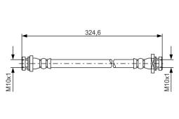 Brake Hose BOSCH 1 987 481 559