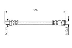 Brake Hose BOSCH 1 987 476 427