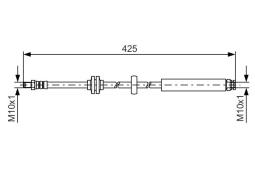 Brake Hose BOSCH 1 987 481 398