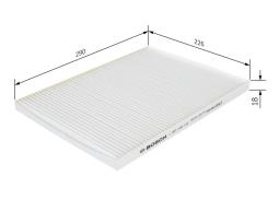 Filter, cabin air BOSCH 1987432016