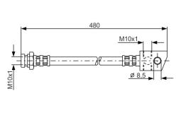 Brake Hose BOSCH 1 987 476 910