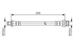 Brake Hose BOSCH 1 987 481 976