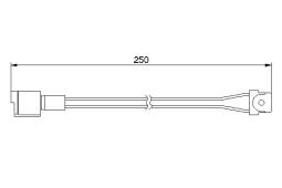Warning Contact, brake pad wear BOSCH 1987474905