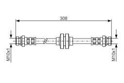 Brake Hose BOSCH 1 987 481 185