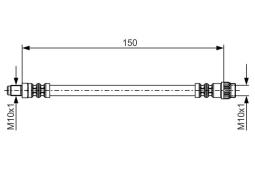 Brake Hose BOSCH 1 987 476 709