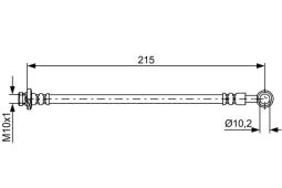 Brake Hose BOSCH 1987481833
