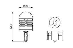 Bulb, direction indicator