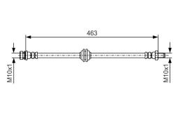 Brake Hose BOSCH 1987481544