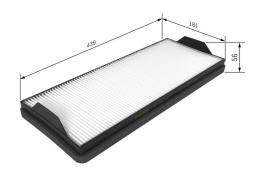 Filter, cabin air BOSCH 1987431168