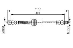 Brake Hose BOSCH 1 987 481 721