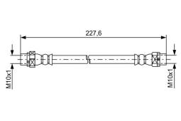 Brake Hose BOSCH 1 987 481 582