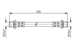 Brake Hose BOSCH 1 987 476 725