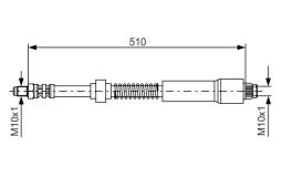 Brake Hose BOSCH 1 987 476 675