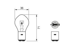 Bulb, headlight BOSCH 1 987 302 106