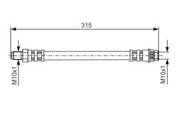 Brake Hose BOSCH 1 987 476 558