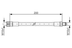 Brake Hose BOSCH 1 987 476 002