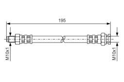 Brake Hose BOSCH 1 987 476 152