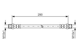 Brake Hose BOSCH 1 987 476 061