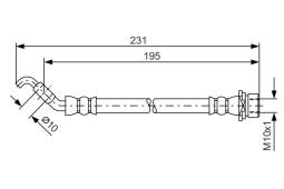 Brake Hose BOSCH 1 987 481 562