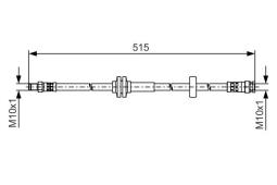 Brake Hose BOSCH 1 987 481 482