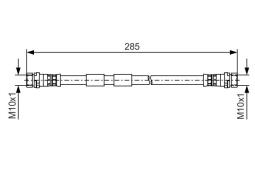 Brake Hose BOSCH 1 987 481 522