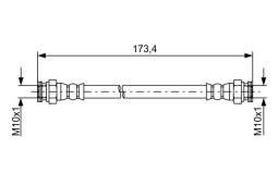 Brake Hose BOSCH 1987481858