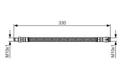 Brake Hose BOSCH 1 987 481 394