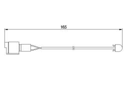 Warning Contact, brake pad wear BOSCH 1987474903