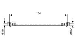 Brake Hose BOSCH 1 987 481 637