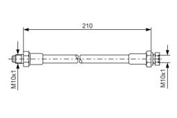 Brake Hose BOSCH 1 987 476 327