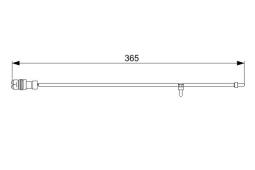 Warning Contact, brake pad wear BOSCH 1 987 473 040