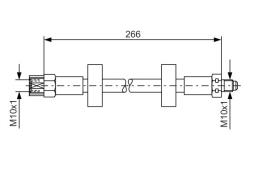 Brake Hose BOSCH 1 987 476 337