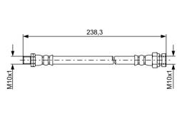 Brake Hose BOSCH 1987481963