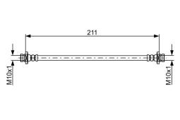 Brake Hose BOSCH 1 987 481 855