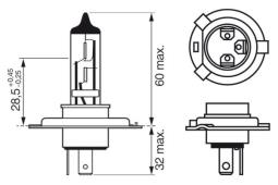 Bulb, front fog light BOSCH 1 987 302 441